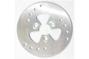 Round D-series Scooter Brake Rotor Silver, Stainless Steel