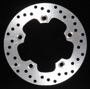 Round D-series Scooter Brake Rotor Silver, Stainless Steel, 1, nordicamoto.ro