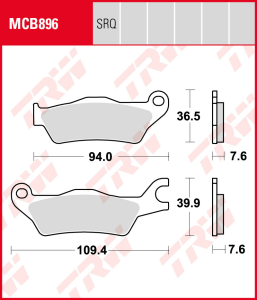 TRW Organic első fékbetétek a következő modellekhez: SUZUKI GSX 125 S (’18–’19), GSXR 125 R (’18–’19), GSXR 150 R (’17–’19), HONDA CBF 125 STUNER (’06–’19) és CBF 150 UNICORN (’06–), nordicamoto.ro