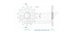 Sport Sprocket Front 520 Natural, 2, nordicamoto.ro