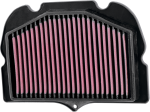 High Flow Air Filter Black, Red