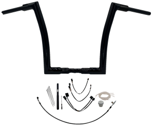 1-1/2(r) Ez Install Flat Top Handlebar Kit Black