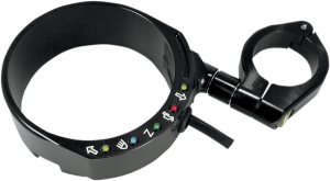 Speedometer Relocation Bracket With Easy Mount Clamp Black, Anodized