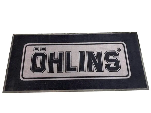 Öhlins Carpet With Logo Black, White, 1, nordicamoto.ro