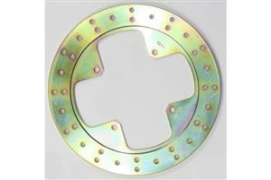Round Hpsr Solid Brake Rotor Gold, Stainless Steel, Zinc