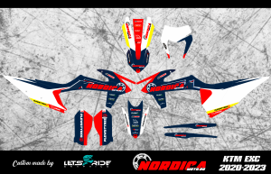 NordicaMoto KTM EXC 20–23 matricakészlet