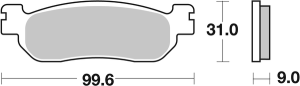 Ms Scooter Maxi Sintered Brake Pads, 2, nordicamoto.ro