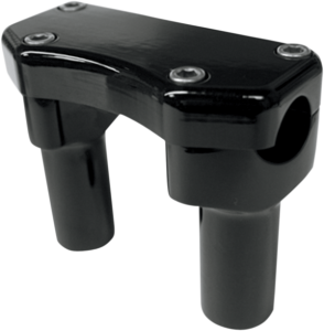 Handlebar Riser & Top Clamp Kit Black, 2, nordicamoto.ro