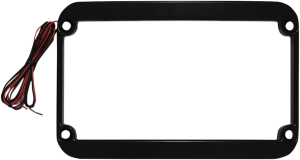 The One Rear Fender Lighted License Frame Black