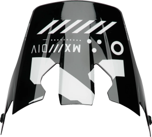 Thor Reflex Sport sisakszemüveg, fekete/fehér, nordicamoto.ro