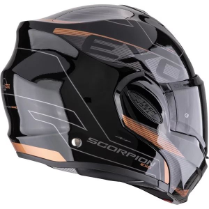 EXO-TECH EVO TRAVELLER M moduláris felhajtható sisak, fekete/bronz, 4, nordicamoto.ro