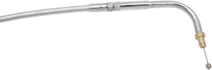 Polished Stainless Steel Braided Throttle/idle Cable Silver, 2, nordicamoto.ro