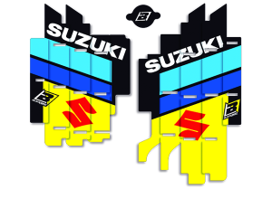 Replica Rad Louver Graphics Black, Blue, Yellow, 1, nordicamoto.ro