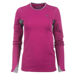Bluza Dama Klim Base Layer Solstice Shirt 2.0 Knockout Pink - Castlerock Gray, 5, nordicamoto.ro