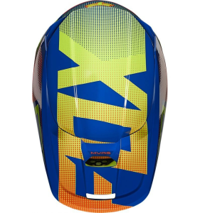 Fox MX V1 Oktiv kék/sárga/piros sisak, L-es méret, 2, nordicamoto.ro