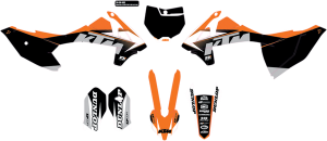 Complete Graphics Kit Black, Orange 