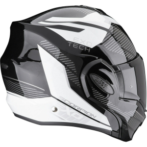 Casca modulara flip-back EXO-TECH EVO ANIMO Negru / Alb XL, 3, nordicamoto.ro