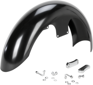 Hugger Front Fender With Mounting Blocks For Softail/dyna Black, 4, nordicamoto.ro