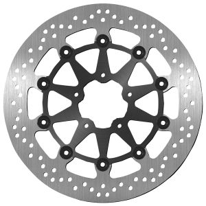 Brake Rotor Round Black, Silver