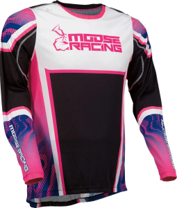 Tricou Moose Racing Agroid Black/Pink/Purple