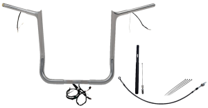 Plug & Play Ez Install 1-1/4(r) Pointed Top Handlebar Kit Silver, 1, nordicamoto.ro