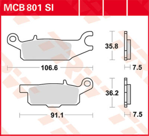 Si Series Sindered Off-road Brake Pads