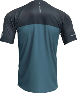 Thor Intense Assist Censis MTB póló, éjfélkék/zöldes-kék, XS méret, 2, nordicamoto.ro
