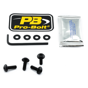 Screen Bolt Aluminium Black