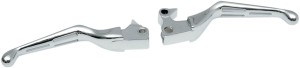 Slotted Wide Blade Lever Set Silver