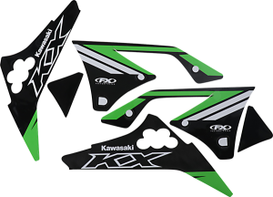 Evo Graphics Kit Black, Green, 2, nordicamoto.ro