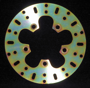 Round D-series Fixed Offroad Brake Rotor Gold, Zinc