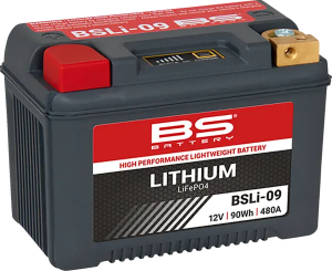 BS BATTERY lítium-Lifepo4 akkumulátor, fekete , nordicamoto.ro