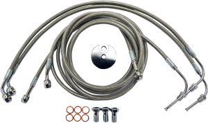 Stainless Steel Brake Line Kit Silver 30, 2, nordicamoto.ro