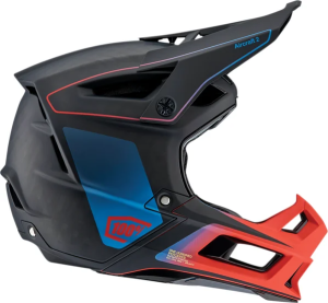 Aircraft 2 Bicycle Helmet Black, Blue, Red 