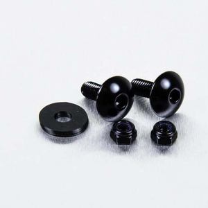 License Plate Screws Black, 1, nordicamoto.ro