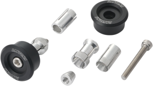 Bar End Mirror Adapter Black, 3, nordicamoto.ro