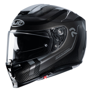 Teljes arcú motoros sisakok, HJC RPHA 70 Carbon Reple fekete bukósisak, nordicamoto.ro