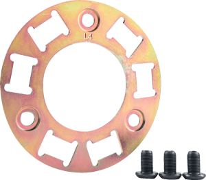 Backing Plate Kit With Screws Brass, 1, nordicamoto.ro