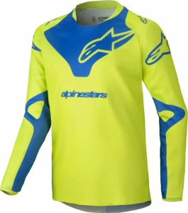 Tricou Copii Alpinestars Racer Veil Blue/Yellow L, 1, nordicamoto.ro