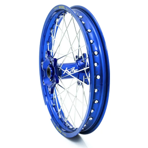 Elite Mx-en kerék, ezüst küllők, kék kerékagy , nordicamoto.ro