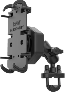 Quick Grip telefon tartó U-alakú rögzítőalappal, fekete, nordicamoto.ro