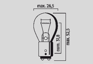 Replacement Bulb 12v/21w White