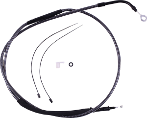 High-efficiency Polished Karbonfibr Clutch Cable Silver, 1, nordicamoto.ro