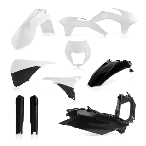 Acerbis teljes műanyag karosszériakészlet KTM EXC/EXC-F 2014–2015-ös modellekhez, fehér/fekete, 1, nordicamoto.ro