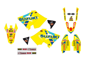 Blackbird Racing Replica Team Suzuki Ksrt 2022 Graphics Kit Yellow, Blue, 2, nordicamoto.ro