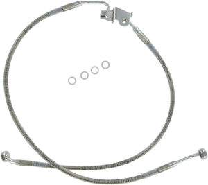 Stainless Steel Brake Line Kit Silver, Clear-coated, 1, nordicamoto.ro
