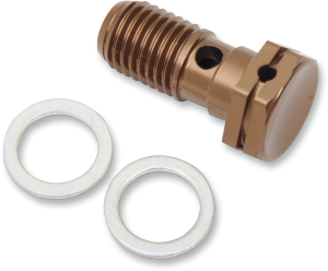 Aluminum Banjo Bolt Gold, Anodized, 1, nordicamoto.ro