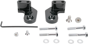 Passenger Floorboard Brackets Black, 1, nordicamoto.ro