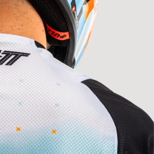 Leatt 4.5 Lite Glamis póló, fekete/narancssárga/kék, XL, 2, nordicamoto.ro
