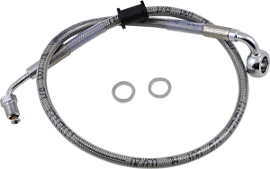 Stainless Steel Brake Line Kit Silver, Clear-coated, 1, nordicamoto.ro